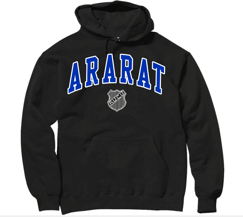 ARARAT  2024 oversize print design black color hoodie