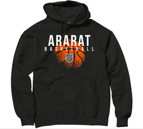 ARARAT basketball 2024 design black color hoodie