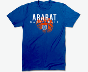 ARARAT basketball 2024 design blue color T-shirt