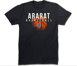 ARARAT basketball 2024 design black color T-shirt