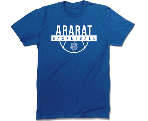 ARARAT basketball 2024 one color design blue color T-shirt