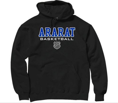 ARARAT  basketball design black color hoodie