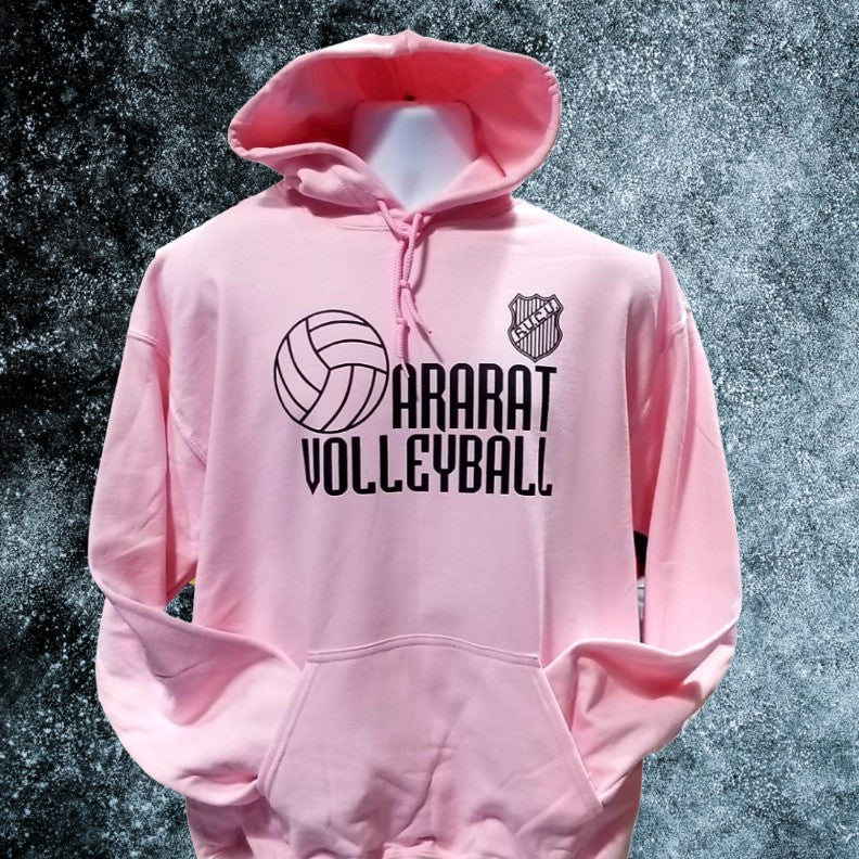 PINK VOLLEYBALL HOODIE